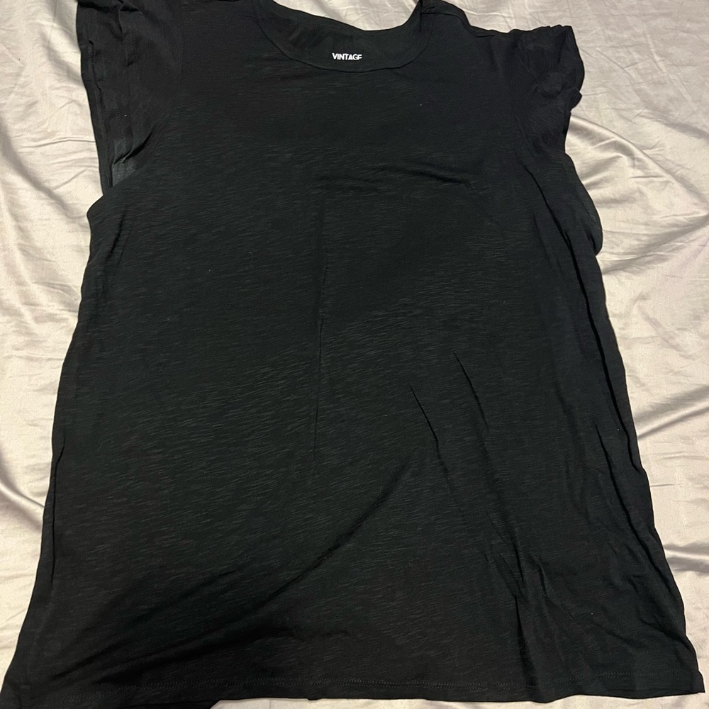 Torrid size 2 Black Sleeveless Boxy T-Shirt